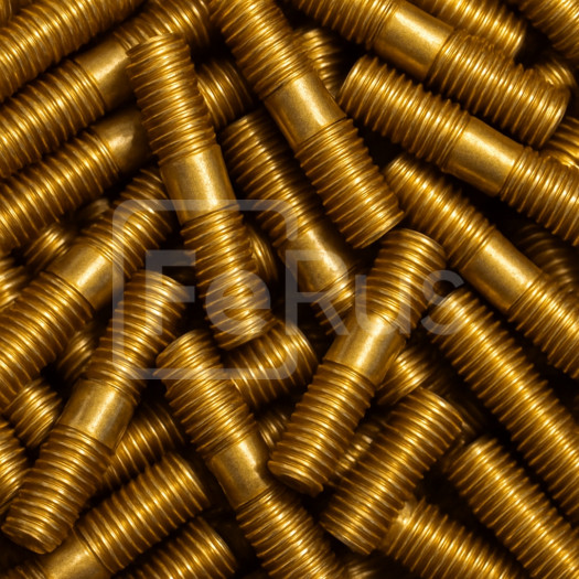 Шпилька латунная М5 шаг резьбы 0,8 мм ЛС59-1 ГОСТ 1759.0-87