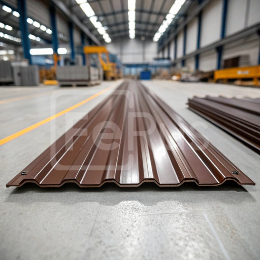 Профнастил С8 полиэстер (Zn100-180) 0,35х1150х800 мм, RAL 8017